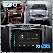 Штатна магнітола Lesko для Hyundai Sonata (2001-2013гг.) 9" 4+32Gb 4G+CarPlay Premium GPS Android Хюндай, фото 4