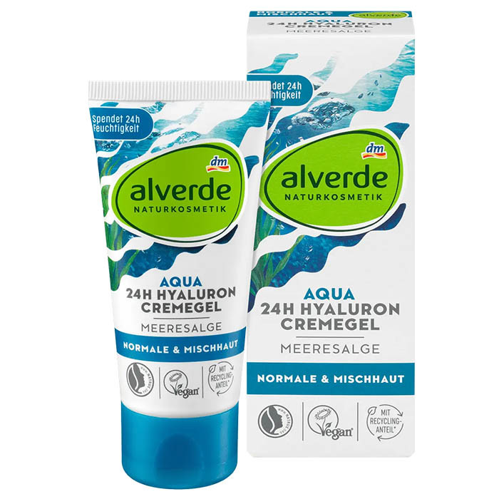 Крем для обличчя Alverde Aqua 24H Hyaluron денний 50 мл