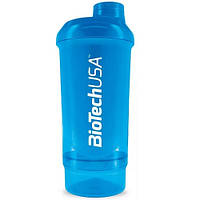 Шейкер Biotech USA Wave + Compact Shaker Blue 500 ml (+150 ml)(СИНИЙ)(650 мл.)