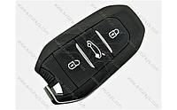 Смарт ключ Citroen, Peugeot, Opel, C3, C4, 433 Mhz, IM2A, PCF7953M/ Hitag Aes / ID4A, 3 кнопки