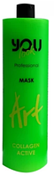 Маска для пошкодженого волосся You Look Professional ART Collagen Active Mask 1000 мл