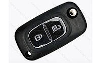 Корпус выкидного ключа Renault Clio 4, Twingo, 2 кнопки, лезвие VA2, лого