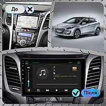 Штатна магнітола 9" Lesko для Hyundai i30 III Рестайлінг 2018-2020 4/32Gb 4G Wi-Fi GPS Top Хюндай, фото 4