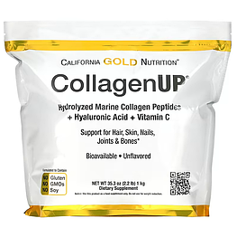 CollagenUP Marine Hydrolyzed Collagen + Hyaluronic Acid + Vitamin C California Gold Nutrition 1 кг