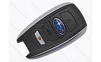 Корпус смарт ключа Subaru Legacy, Outback, BRZ, Forester, Impreza, STI, WRX, Crosstrek, 3+1 кнопки, с лого