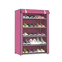 Стелаж для зберігання взуття UKC Combination Shoe Frame 60 X 30 X 90 Рожевий