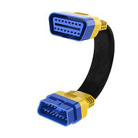 Подовжувач OBD2 Autool 30 см плаский (EasyDiag, ELM327, Autel). Перехідник.