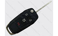 Выкидной ключ Ford Fusion, 315 Mhz, N5F-A08TAA, PCF7953/ Hitag Pro/ ID49, 3+1 кнопки, HU101, OEM