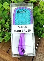 OD-1/OD-2 Расческа продувная Cecilia Super Hair Brush LK-1 (фиалетовая с голубым)