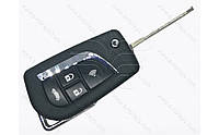 Корпус выкидного ключа Toyota Rav 4, Camry, Corolla, 3+1 кнопки, лезвие TOY43, под переделку