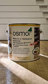 Олія-віск Osmo (Німеччина), колір прозорий, напівматовий, 2,5 літра, арт. 3065-2500