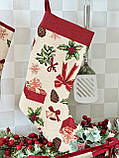 Новорічний чобіток для подарунків гобеленовий LiMaSo, фото 2