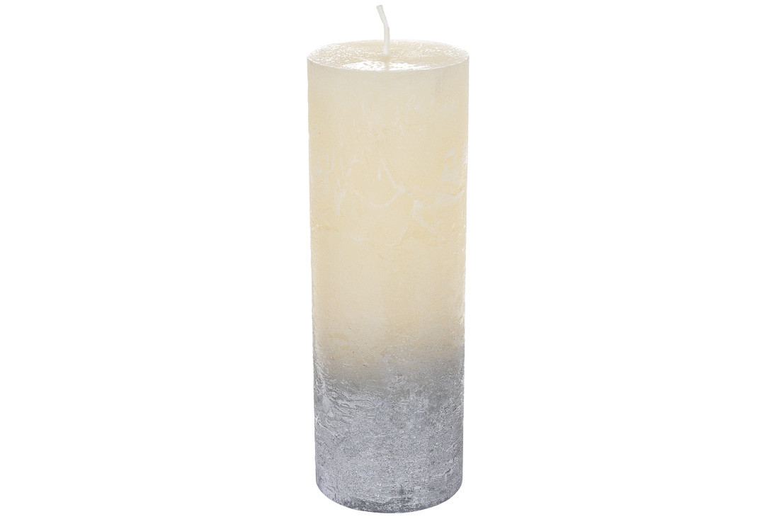 Декоративна свічка 7х 20 см, час горіння 100 годин, колір — шампань в амбре