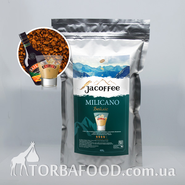 Кава розчинна Jacoffee MILICANO Бейліс, 400 г