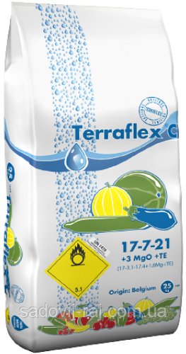 Добриво Терафлекс Баштанний Terraflex С (17-7-21 + 3 MgO + TЕ) 25 кг SmartGrow Бельгія