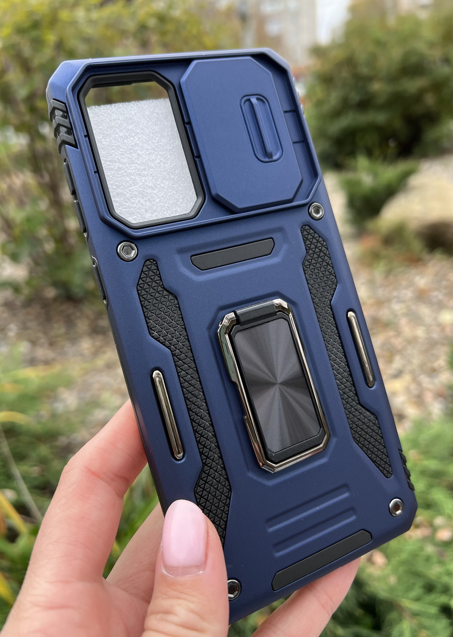 Чохол бампер Shield Pro Magnetic Ring з підставкою для Samsung Galaxy A33 (2022) A336 Blue