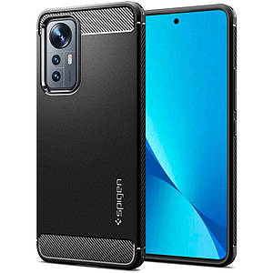 Чохол Spigen Rugged Armor до Xiaomi 12 Lite Matte Black (ACS04556)