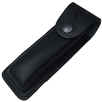 Чехол для складного ножа на пояс 13х3,5х2см кожаный Черный