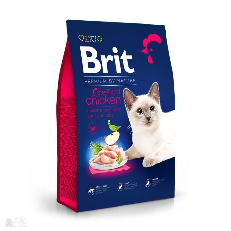 Сухий корм для стерилізованої кішки Brit Premium by Nature Cat Sterilised 1,5 кг / курка
