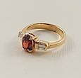 Золота каблучка 585 проби з гранатом 18 розмір 6И_38, фото 5
