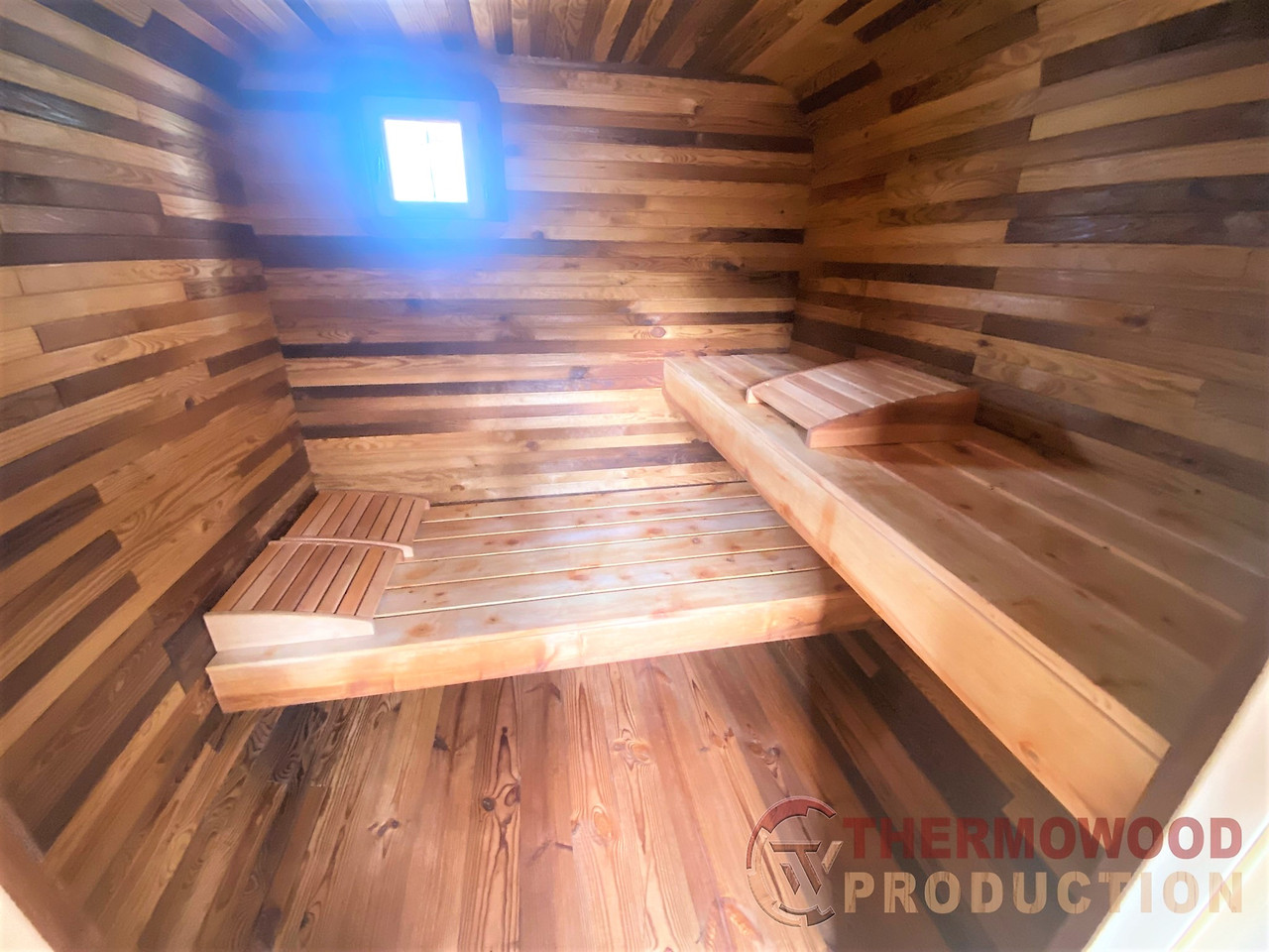Sauna Cube Quadro Black 3.6x2.35m Thermowood Production - фото 8 - id-p1701407749