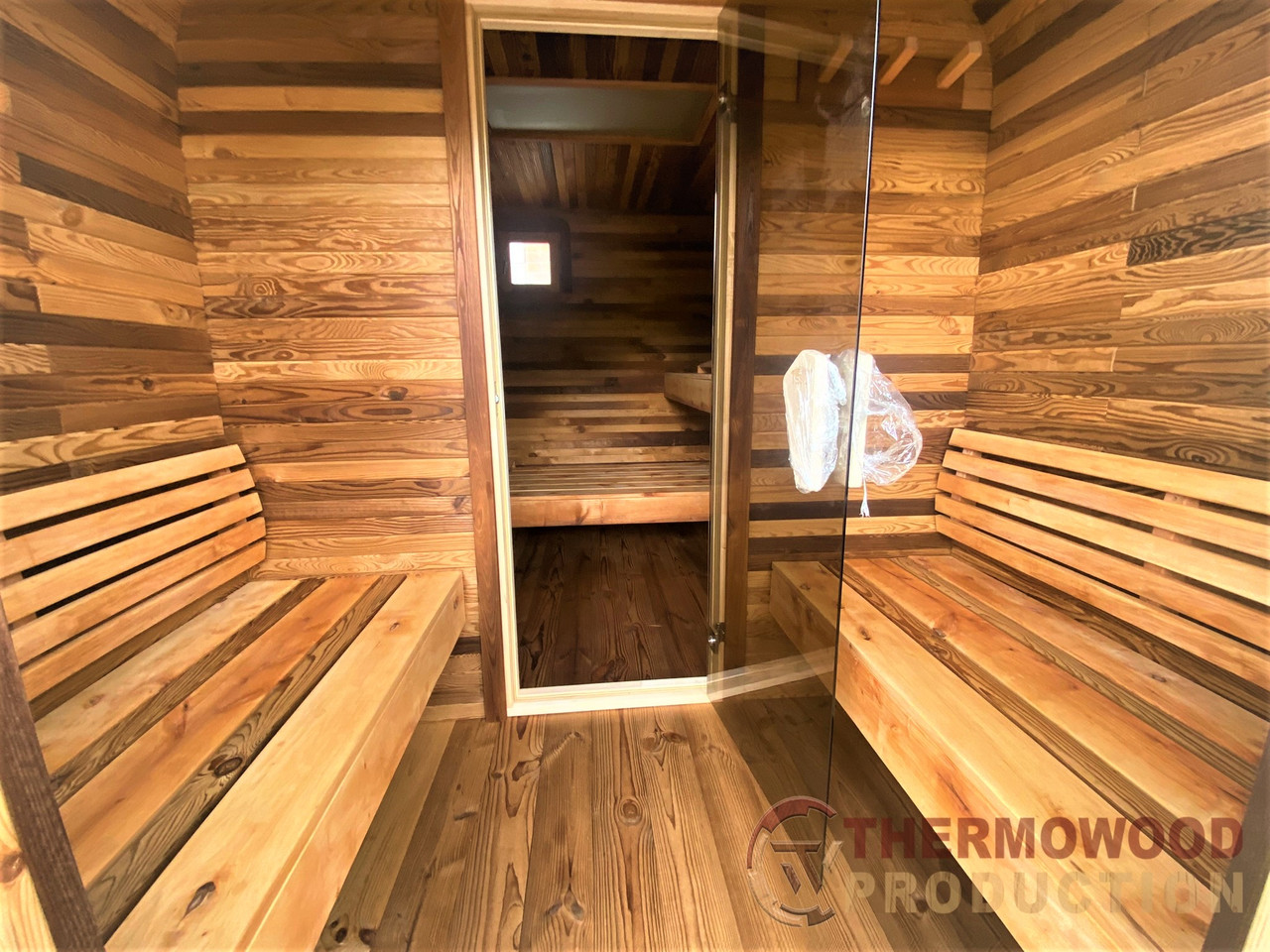 Sauna Cube Quadro Black 3.6x2.35m Thermowood Production - фото 9 - id-p1701407749