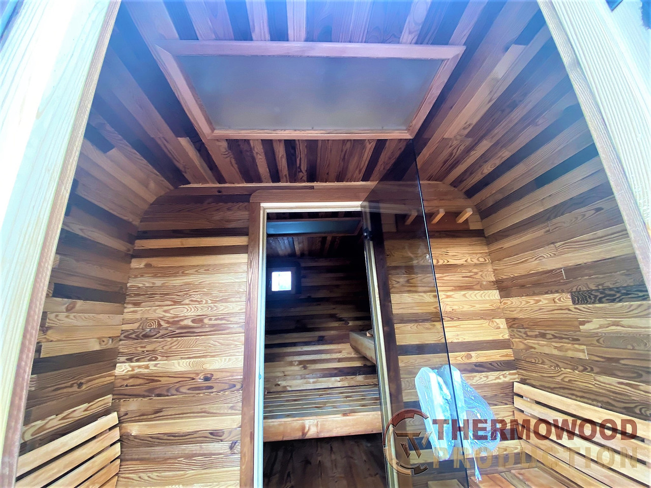 Sauna Cube Quadro Black 3.6x2.35m Thermowood Production - фото 10 - id-p1701407749