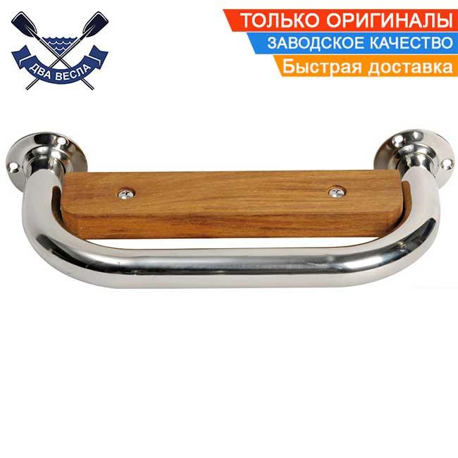 Сходинка для катера яхти сходинка для човна 270 x 130 x 25 мм нержавіюча сталь + тикове дерево Osculati 49.562.01 Італія Оригінал, фото 1