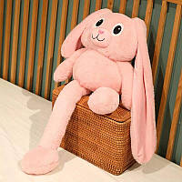 Игрушка обнимашка для сна плюшевая Зайка 100 см Розовая, Интерьерные игрушки, Мягкая игрушка Зайка