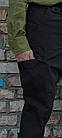 Тактичні армійські, повсякденні, робочі карго штани Sokil COMBAT 7, ріп-стоп, колір чорний, фото 8