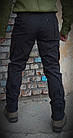 Тактичні армійські, повсякденні, робочі карго штани Sokil COMBAT 7, ріп-стоп, колір чорний, фото 9