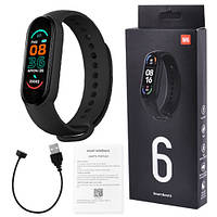 Фитнес-браслет FitPro M6 Smart Band 6 Фитнес трекер mi 6 QualitiReplica, Gp, Хорошее качество, умные часы,