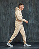 Теплий чоловічий спортивний костюм зимовий бежевий, якісний стильний спортивний костюм зимовий для чоловіків M, фото 9