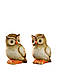 Декоративні керамічні статуетки Сови 2 шт Livarno Home, осінні фігурки 16 см, фото 3