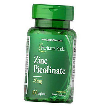 Puritan's Pride Zinc Picolinate 25 mg 100 tab