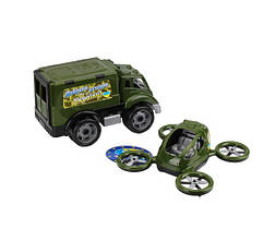 Іграшковий військовий набір ТехноК, грузовик та квадрокоптер