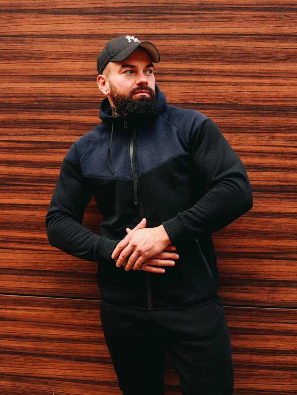 Чоловічий спортивний костюм на мікрофлісі чоловічий спортивний костюм зимовий із застібкою на блискавку з капюшоном