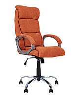 Удобное кресло руководителя DELTA (ДЕЛЬТА) TILT CHR68 ткань SORO Оранжевый