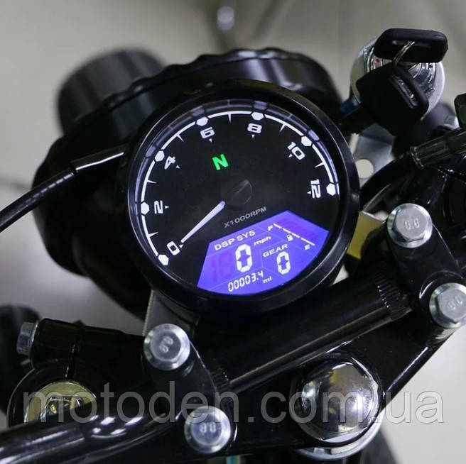 Універсальна панель приладів Спідометр Тахометр для мотоцикла 12000RPM (варіант 1)