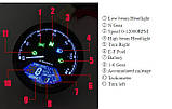 Універсальна панель приладів Спідометр Тахометр для мотоцикла 12000RPM (варіант 1), фото 4