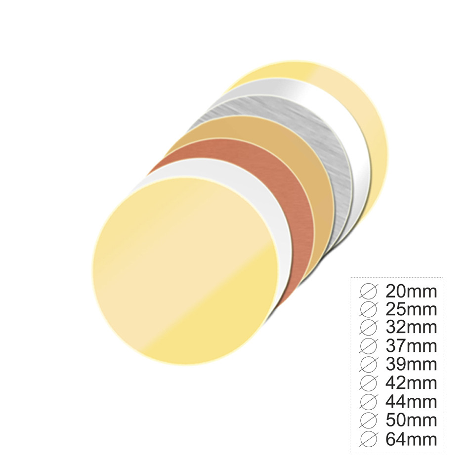 Металеві жетони для сублімації, діаметр — 25 мм