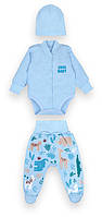 Комплект одежды Gabbi детский для мальчика КТ-20-19-2 "Африканская зима" Темно-Голубой р.56 (12340)(GB)