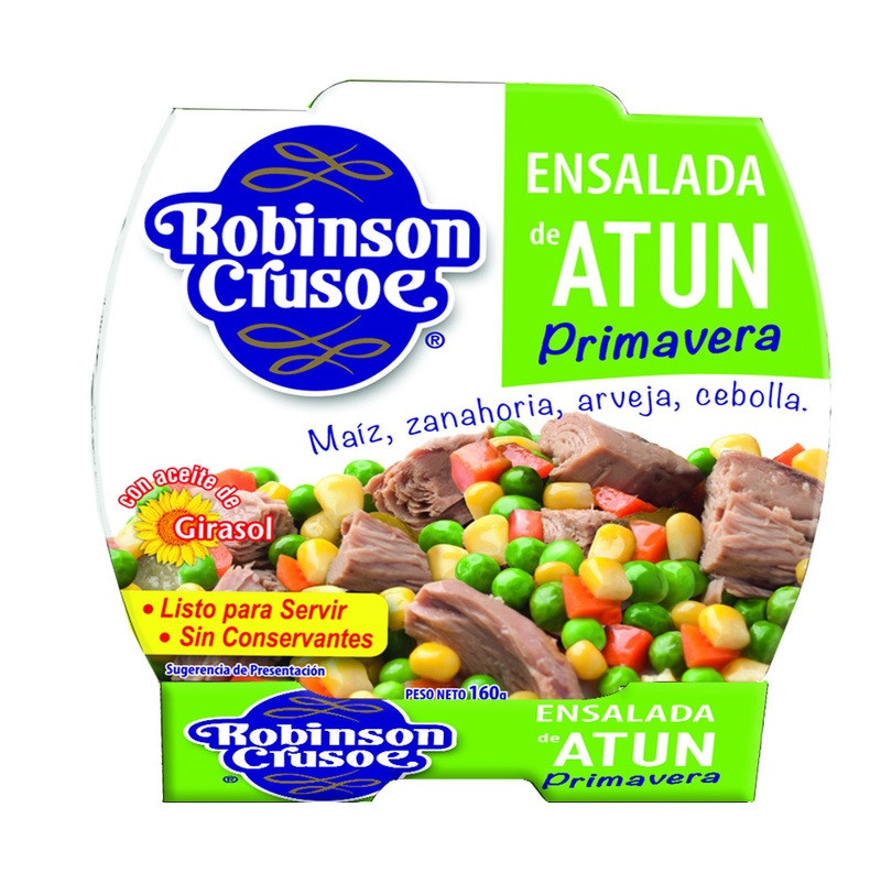 Салат з Тунцем Весняний Robinson Crusoe Ensalda Atun Primavera 160 г Іспанія