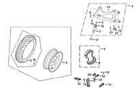 Втулка внутренняя оси задней ступицы SYM XPRO 125 42311-AWR-0000