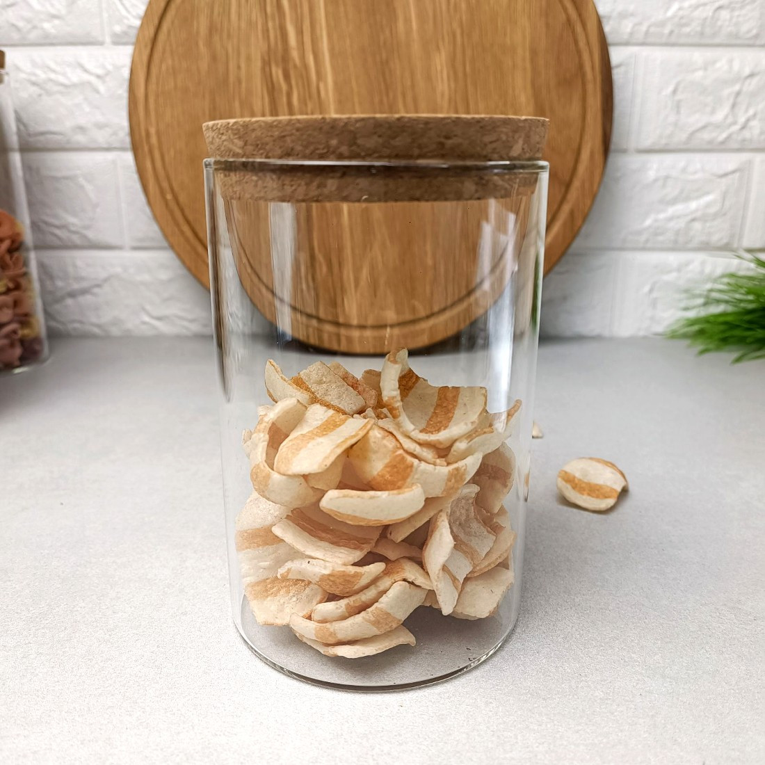 Высокая Стеклянная Банка 950мл с Пробковой Крышкой — Купить Недорого на ...