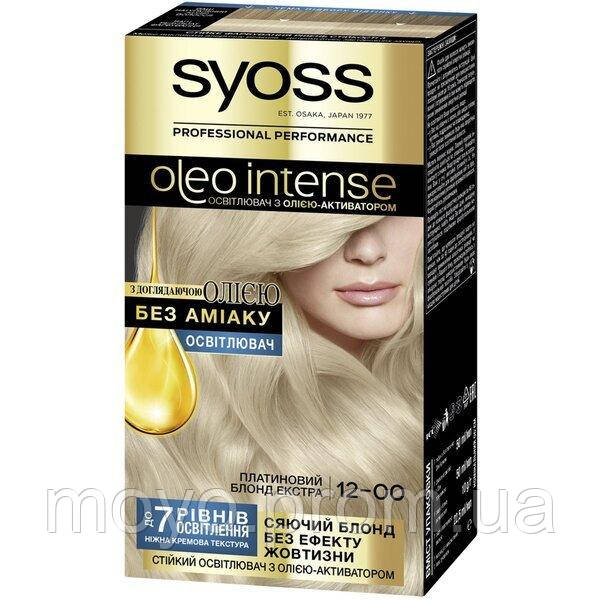Устойчивая Крем-краска SYOSS Oleo Intense 12-00 Серебристый Блонд 115мл ...