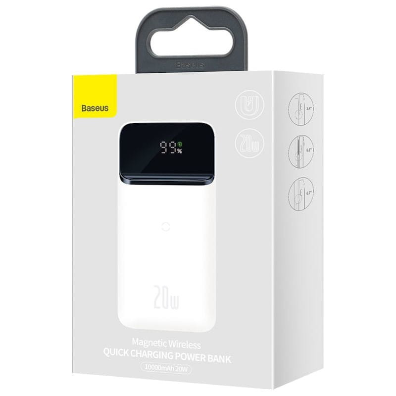 Зовнішній акумулятор, павербанк Baseus Magnetic Wireless 10000mAh, Quick Charging 20W, фото 1