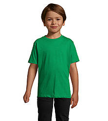Футболка дитяча Imperial Kids, Зелений, SOL'S, розміри від 2 до 12 років, щільність 190 г/м2