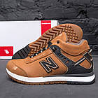 Чоловічі зимові шкіряні кросівки NB Clasic Fox, фото 5