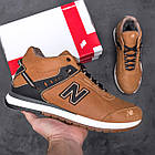 Чоловічі зимові шкіряні кросівки NB Clasic Fox, фото 6